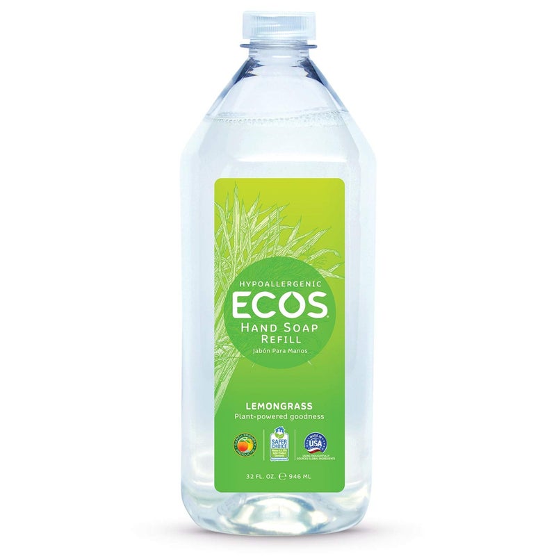ECOS Hypoallergenic Hand Soap, Lemongrass 32 Fl Oz - Image 1